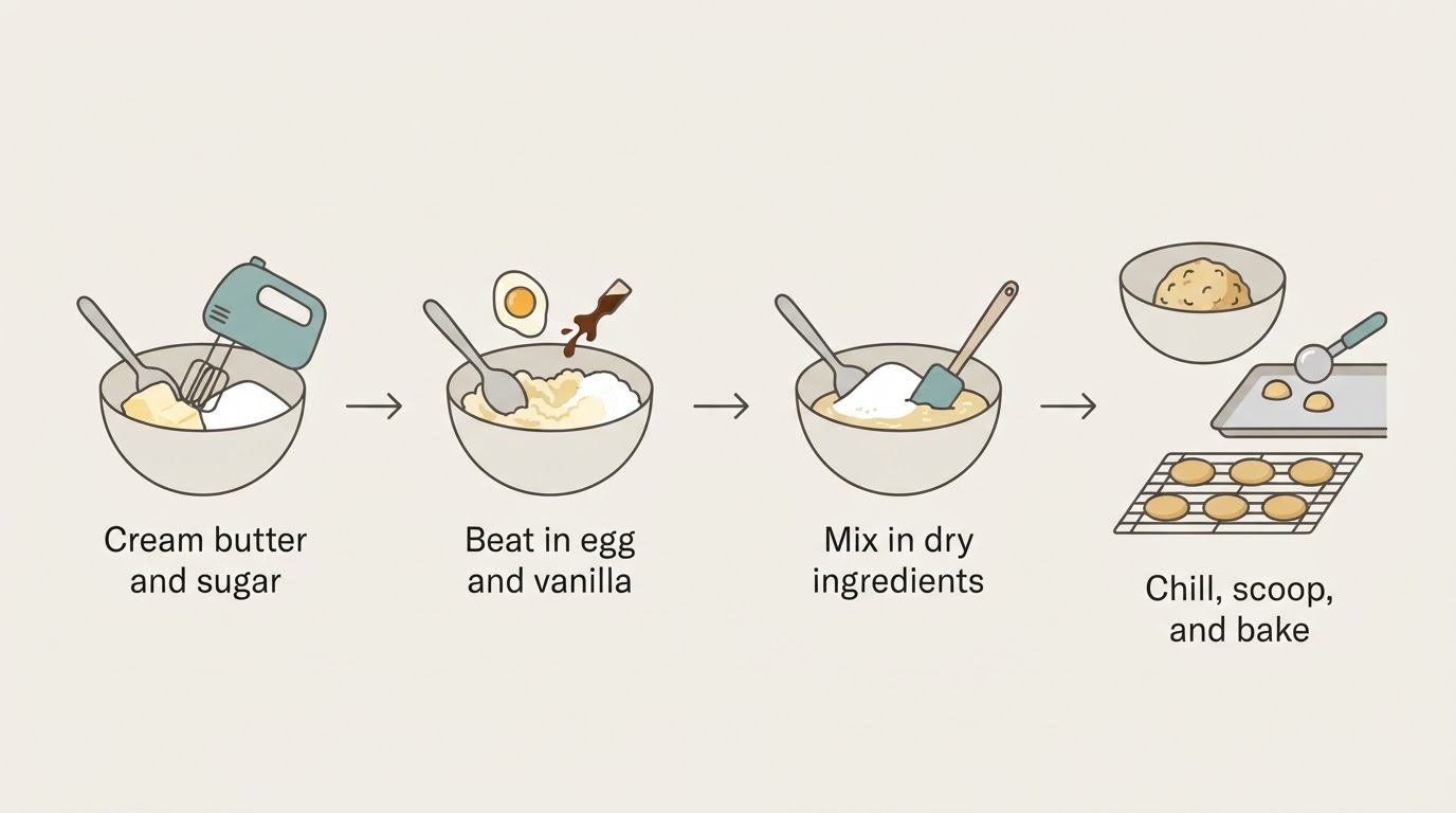 Drop Sugar Cookie Recipe: Soft Centers, Crisp Edges